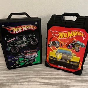 Hot Wheels Cars and Monster Truck Carrier Cases